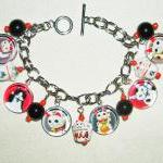 Maneki Neko Lucky Fortune Money Cat Charm Bracelet