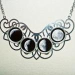 Moon Phases Necklace Moon Goddess Statement..