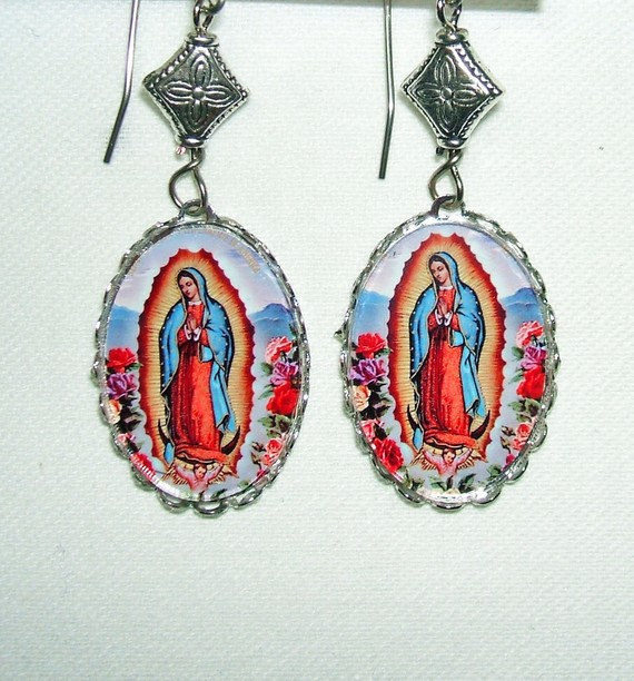 Virgin Of Guadalupe Earrings Our Lady