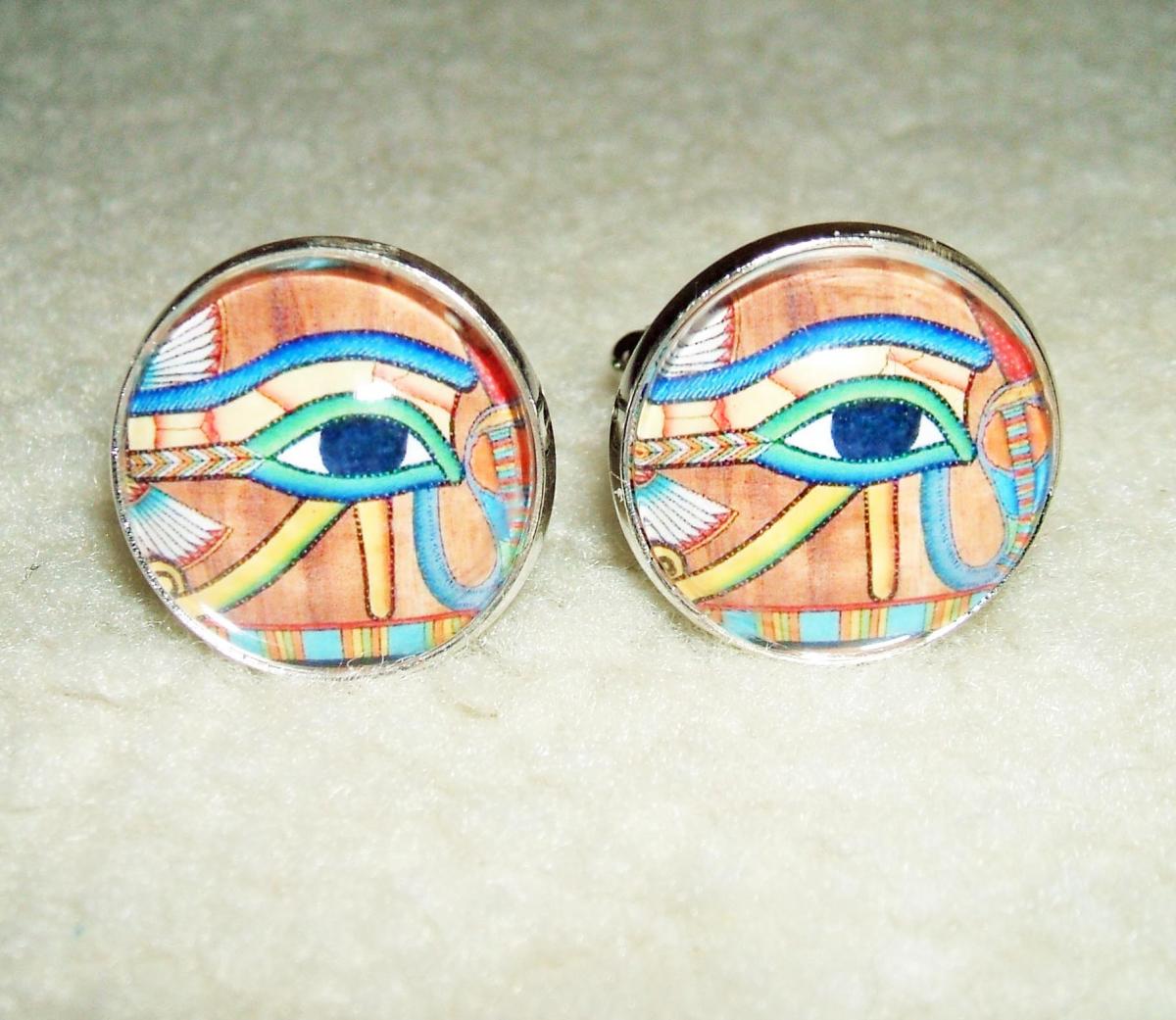 Eye Of Horus Cuff Links Men Women Cufflinks Jewelry Egyptian Revival